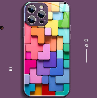 🧩 Color Block iPhone Case