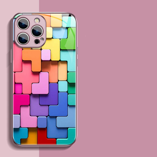 🧩 Funda para iPhone con bloques de color 