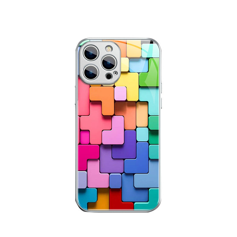 🧩 Color Block iPhone Case