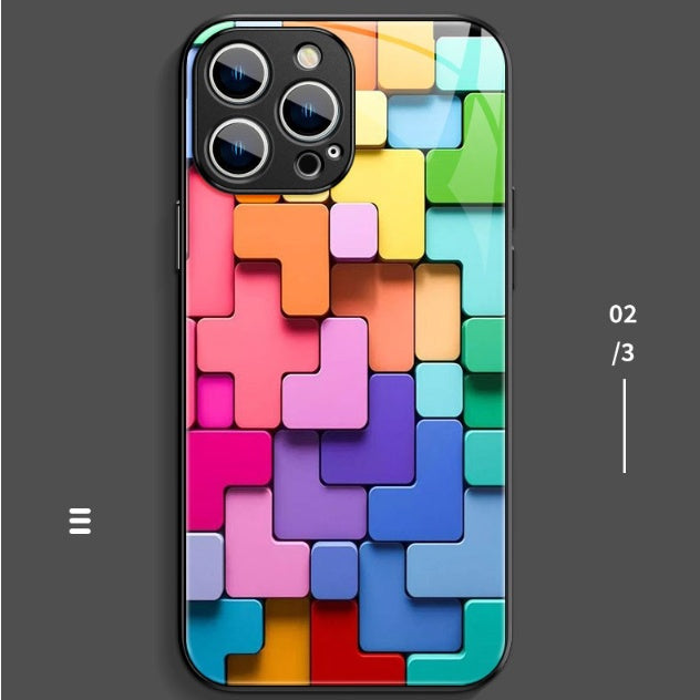 🧩 Color Block iPhone Case