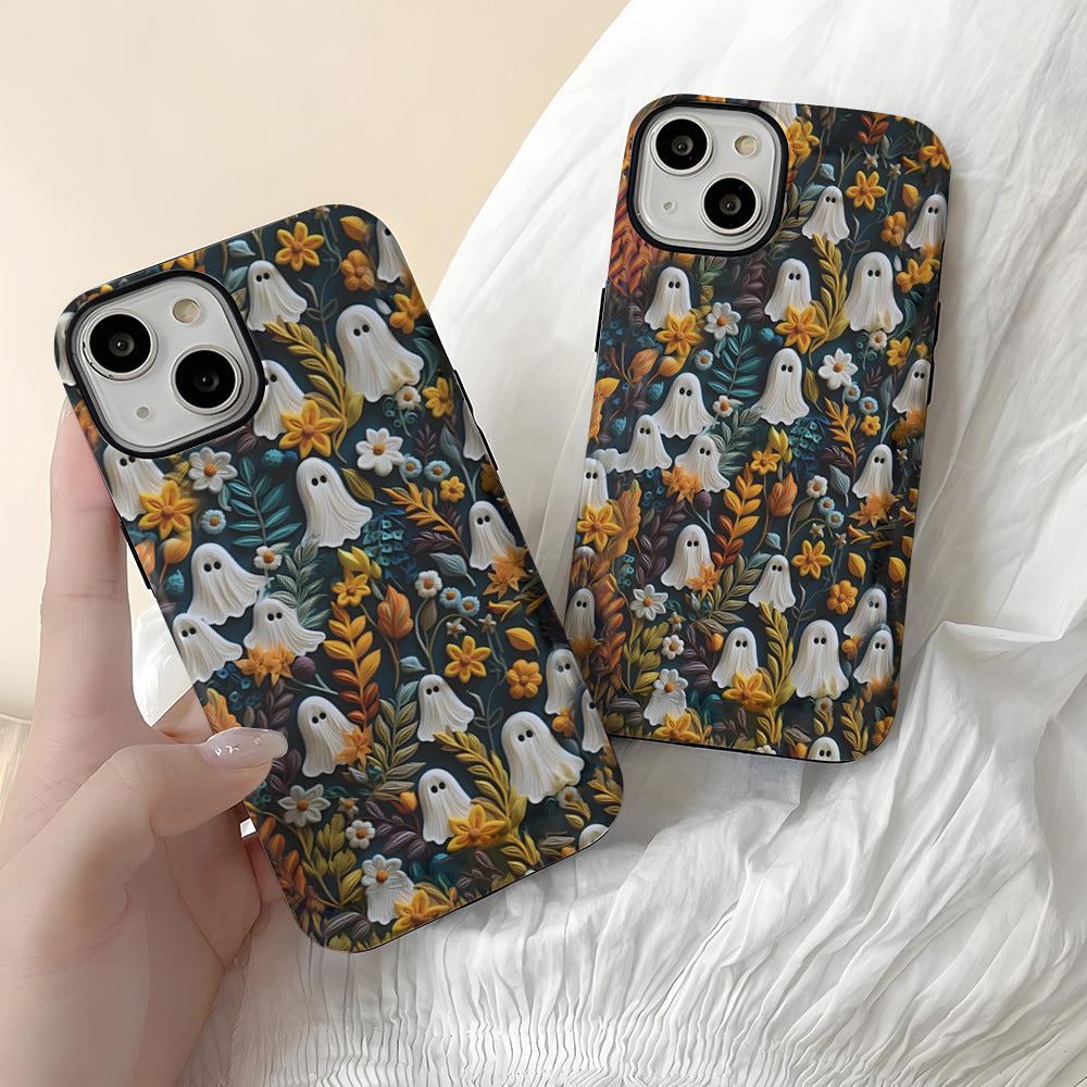 Funda para iPhone con diseño de jardín embrujado