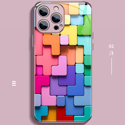 🧩 Color Block iPhone Case