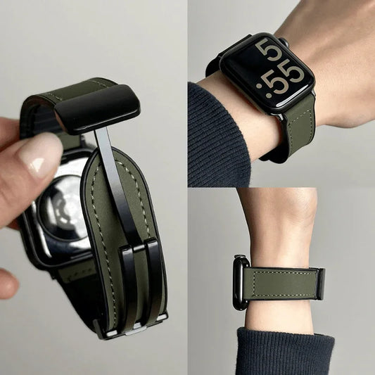 Mag Leather Strap for Apple Watch