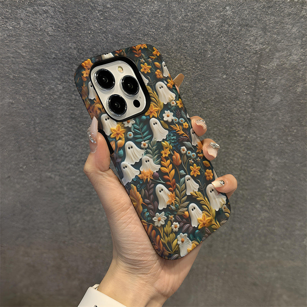 Funda para iPhone con diseño de jardín embrujado