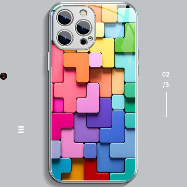 🧩 Color Block iPhone Case